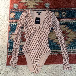 Sparkle Nude Longsleeve Body Suit